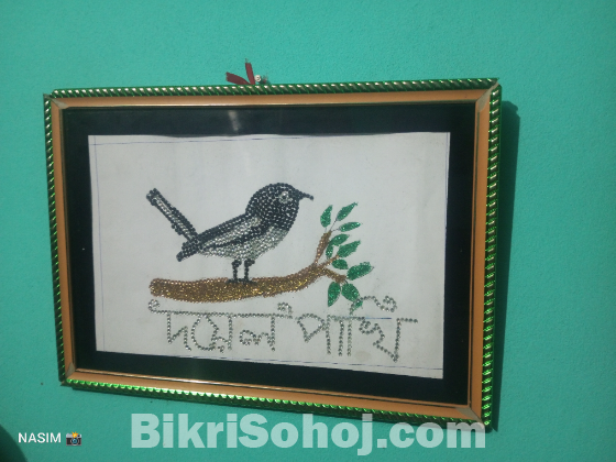 পুতি বসা দোয়েল পাখির ওয়ালমেট